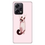 Senada Xiaomi Redmi Note 12 Pro 5G İle Uyumlu Kılıf Silikon Tioserisi Siyam Kedi