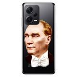Senada Xiaomi Redmi Note 12 Pro 5G İle Uyumlu Kılıf Silikon Tioserisi Smokin Atatürk