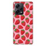 Senada Xiaomi Redmi Note 12 Pro 5G İle Uyumlu Kılıf Silikon Tioserisi Tatlı Çilek