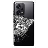 Senada Xiaomi Redmi Note 12 Pro 5G İle Uyumlu Kılıf Silikon Tioserisi Tekir Kedi Mandala