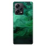 Senada Xiaomi Redmi Note 12 Pro 5G İle Uyumlu Kılıf Silikon Tioserisi Yeşil Çizim Mermer