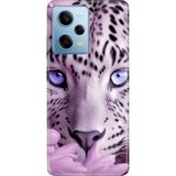 Senada Xiaomi Redmi Note 12 Pro 5g Kılıf Desenli Baskılı Tpu Rubber Kapak Beyaz Kaplan - 001-Renkli