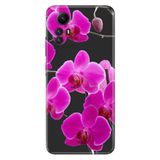 Senada Xiaomi Redmi Note 12S İle Uyumlu Kılıf Kamera Korumalı Silikon Desenli Resimli Kapak Mor Orkide