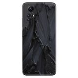 Senada Xiaomi Redmi Note 12S İle Uyumlu Kılıf Kamera Korumalı Silikon Desenli Resimli Kapak Siyah Beton
