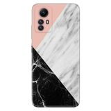 Senada Xiaomi Redmi Note 12S İle Uyumlu Kılıf Kamera Korumalı Silikon Desenli Resimli Kapak Siyah Pembe Beyaz Mermer