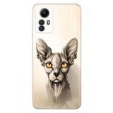 Senada Xiaomi Redmi Note 12S İle Uyumlu Kılıf Silikon Desenli Resimli Kapak Sfenks Kedi