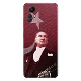 Senada Xiaomi Redmi Note 12S Uyumlu İle Uyumlu Kılıf Kamera Korumalı Silikon Desenli Resimli Kapak M.K Atatürk