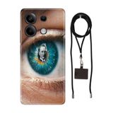 Senada Xiaomi Redmi Note 13 4g ile Uyumlu Kılıf Atatürk Yolunda Desenli Silikon İpli Boyun Askı Aparatı