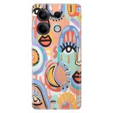 Senada Xiaomi Redmi Note 13 4G ile Uyumlu Kılıf Resimli Desenli Silikon Siluet