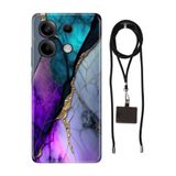 Senada Xiaomi Redmi Note 13 5G ile Uyumlu Kılıf Altın Tozu Silikon İpli Boyun Askı Aparatı