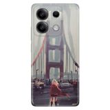 Senada Xiaomi Redmi Note 13 5G İle Uyumlu Kılıf Uv Baskılı Silikon Kırmızılı Kadın