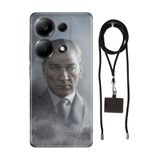 Senada Xiaomi Redmi Note 13 Pro 4G ile Uyumlu Kılıf Atatürk 1938 Silikon İpli Boyun Askı Aparatı