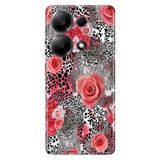 Senada Xiaomi Redmi Note 13 Pro 4G ile Uyumlu Kılıf Resimli Desenli Silikon Leopare