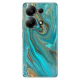 Senada Xiaomi Redmi Note 13 Pro 4G ile Uyumlu Kılıf Resimli Desenli Silikon Liquid Mermer