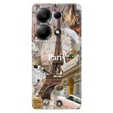 Senada Xiaomi Redmi Note 13 Pro 4G ile Uyumlu Kılıf Resimli Desenli Silikon Paris