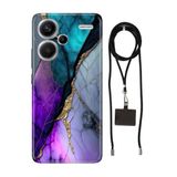 Senada Xiaomi Redmi Note 13 Pro Plus 5g ile Uyumlu Kılıf Altın Tozu Silikon İpli Boyun Askı Aparatı