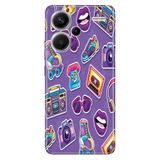 Senada Xiaomi Redmi Note 13 Pro Plus 5g ile Uyumlu Kılıf Baskılı Silikon 90'lar Sticker