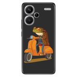 Senada Xiaomi Redmi Note 13 Pro Plus 5g ile Uyumlu Kılıf Baskılı Silikon Gezgin Kurbağa