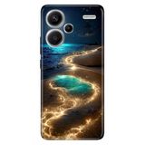 Senada Xiaomi Redmi Note 13 Pro Plus 5g ile Uyumlu Kılıf Baskılı Silikon Golden Beach