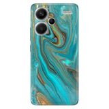 Senada Xiaomi Redmi Note 13 Pro Plus 5g ile Uyumlu Kılıf Baskılı Silikon Liquid Mermer