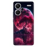 Senada Xiaomi Redmi Note 13 Pro Plus 5g ile Uyumlu Kılıf Baskılı Silikon Red World