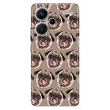 Senada Xiaomi Redmi Note 13 Pro Plus 5G İle Uyumlu Kılıf Silikon Pug Pug Köpek