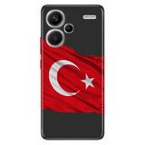 Senada Xiaomi Redmi Note 13 Pro Plus 5G İle Uyumlu Kılıf Silikon Resimli Al Bayrak