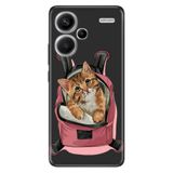 Senada Xiaomi Redmi Note 13 Pro Plus 5G İle Uyumlu Kılıf Silikon Resimli Kedi Tatilde