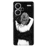 Senada Xiaomi Redmi Note 13 Pro Plus 5G İle Uyumlu Kılıf Silikon Resimli Siyah Aşk