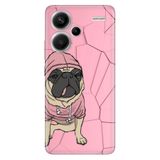 Senada Xiaomi Redmi Note 13 Pro Plus 5G İle Uyumlu Kılıf Silikon Resimli Süslü Tarz Pug
