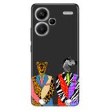 Senada Xiaomi Redmi Note 13 Pro Plus 5G İle Uyumlu Kılıf Silikon Resimli Zebra Kaplan Retro