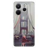 Senada Xiaomi Redmi Note 14 İle Uyumlu Kılıf Desenli Tpu Silikon Kırmızılı Kadın