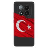 Senada Xiaomi Redmi Note 14 Pro Plus 5G İle Uyumlu Kılıf Desenli Silikon Baskılı Al Bayrak