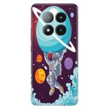 Senada Xiaomi Redmi Note 14 Pro Plus 5G İle Uyumlu Kılıf Desenli Silikon Baskılı Astronot
