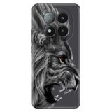 Senada Xiaomi Redmi Note 14 Pro Plus 5G İle Uyumlu Kılıf Desenli Silikon Baskılı Kara Aslan