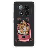 Senada Xiaomi Redmi Note 14 Pro Plus 5G İle Uyumlu Kılıf Desenli Silikon Baskılı Kedi Tatilde