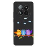 Senada Xiaomi Redmi Note 14 Pro Plus 5G İle Uyumlu Kılıf Desenli Silikon Baskılı Kuşlar