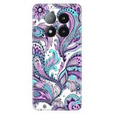 Senada Xiaomi Redmi Note 14 Pro Plus 5G İle Uyumlu Kılıf Desenli Silikon Baskılı Mavi Mandala