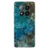 Senada Xiaomi Redmi Note 14 Pro Plus 5G İle Uyumlu Kılıf Desenli Silikon Baskılı Mavi Mermer