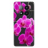 Senada Xiaomi Redmi Note 14 Pro Plus 5G İle Uyumlu Kılıf Desenli Silikon Baskılı Mor Orkide