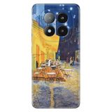 Senada Xiaomi Redmi Note 14 Pro Plus 5G İle Uyumlu Kılıf Desenli Silikon Baskılı Night Cafe