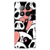Senada Xiaomi Redmi Note 14 Pro Plus 5G İle Uyumlu Kılıf Desenli Silikon Baskılı Sevimli Panda