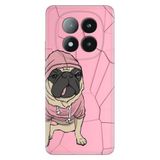 Senada Xiaomi Redmi Note 14 Pro Plus 5G İle Uyumlu Kılıf Desenli Silikon Baskılı Süslü Tarz Pug