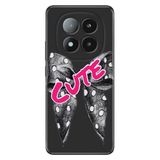 Senada Xiaomi Redmi Note 14 Pro Plus 5G İle Uyumlu Kılıf Desenli Silikon Cute Kurdele