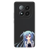 Senada Xiaomi Redmi Note 14 Pro Plus 5G İle Uyumlu Kılıf Desenli Silikon Mavi Anime Kız