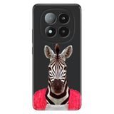 Senada Xiaomi Redmi Note 14 Pro Plus 5G İle Uyumlu Kılıf Desenli Silikon Şirin Zebra