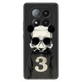 Senada Xiaomi Redmi Note 14 Pro Plus 5G İle Uyumlu Kılıf Desenli Silikon Skull Panda