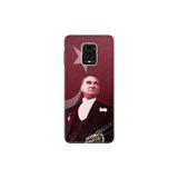 Senada Xiaomi Redmi Note 9 Pro İle Uyumlu Kılıf Desenli Resimli Hd Silikon Telefon Kabı Kapak - M.K Atatürk