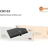 Senal Store Lenovo CM103 USB Kablolu Türkçe Q Klavye & Mouse Set Siyah
