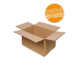 senal ticaret 1 Adet 40x60x40 50 Kg Kapasiteli Çift Oluklu Kalın Karton Koli Çeyiz Kolisi Taşınma Kolisi